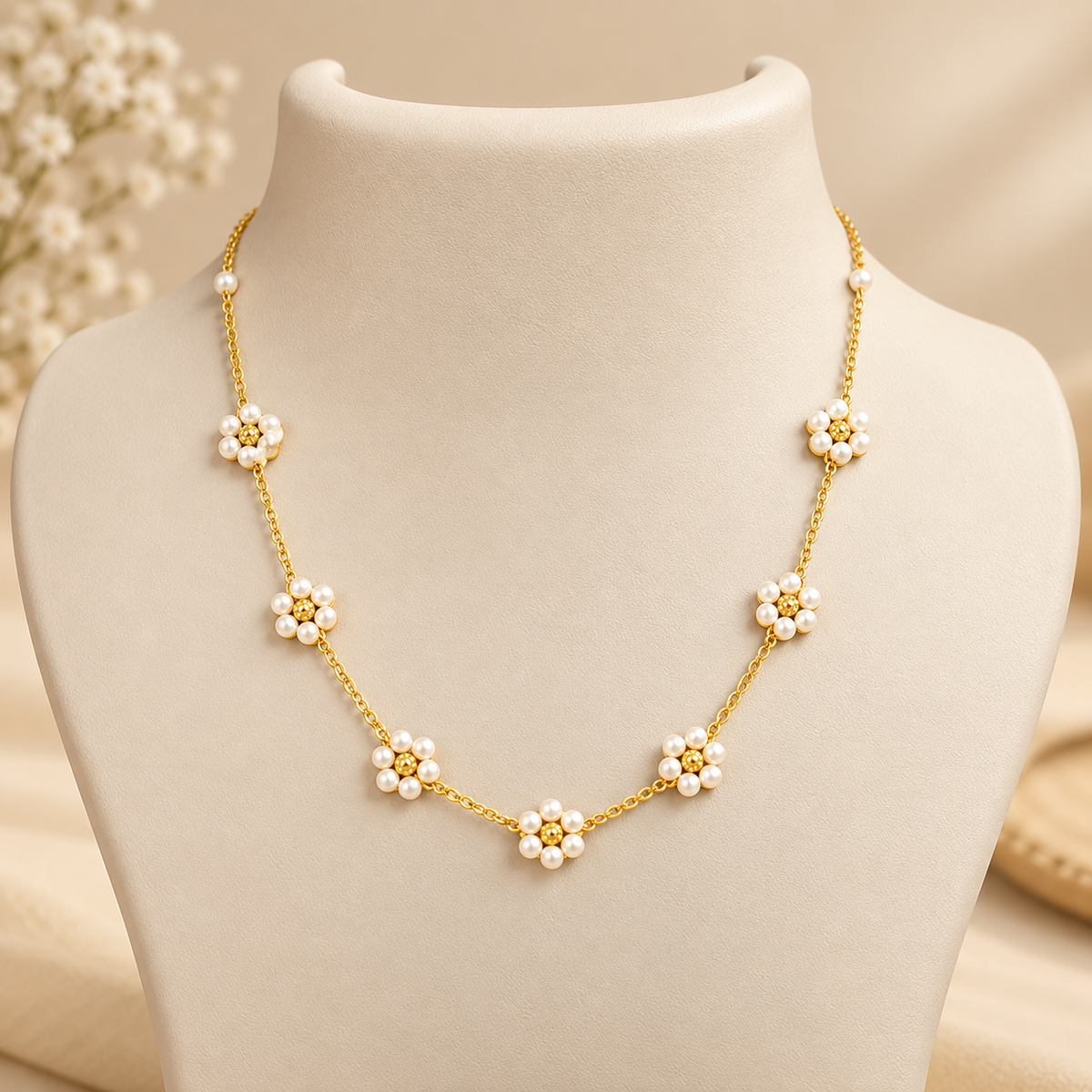 Pearl Flower Bead Chain