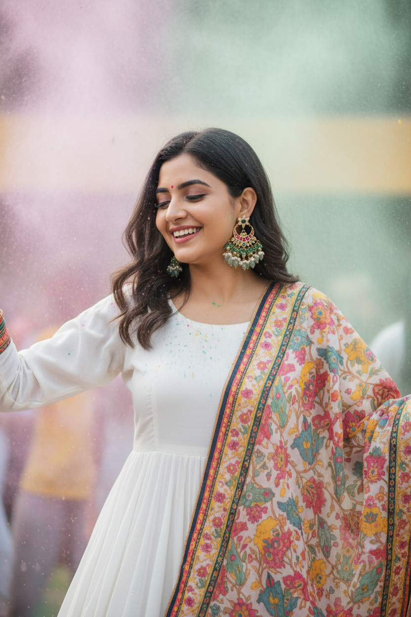 Jadau Kundan Chandbalis