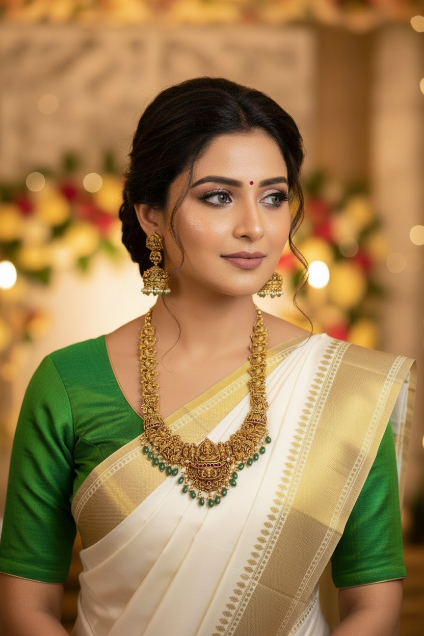 3D Temple Long Necklace -Long