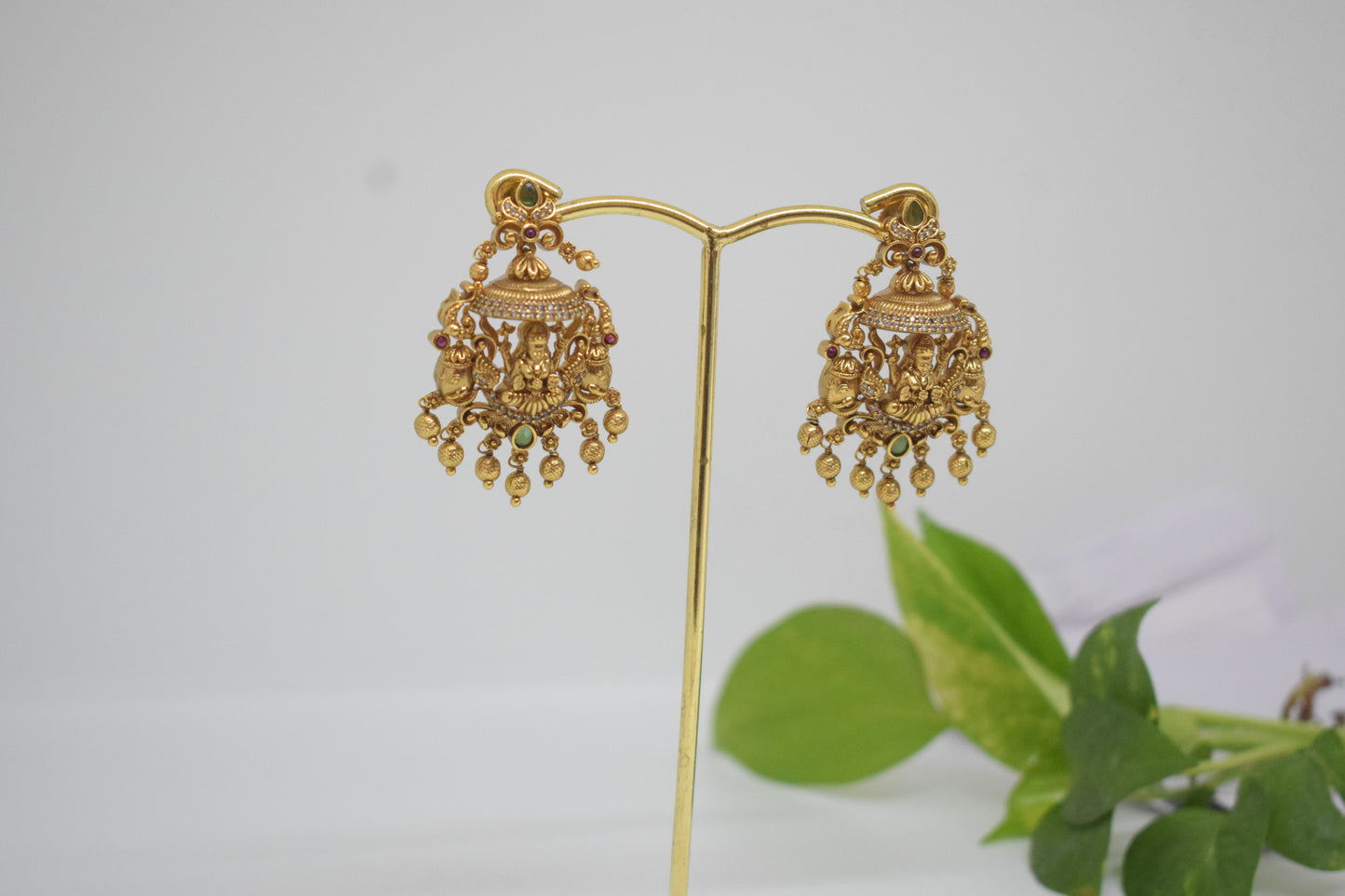 Lakshmi 3D Temple earrings