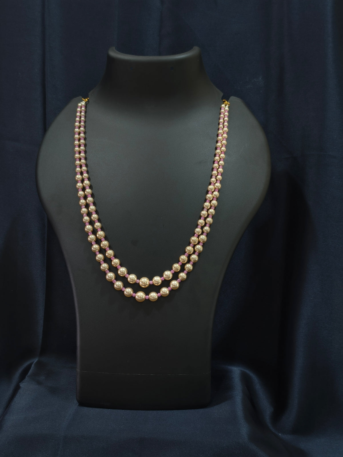2 Layered pearls-Pink
