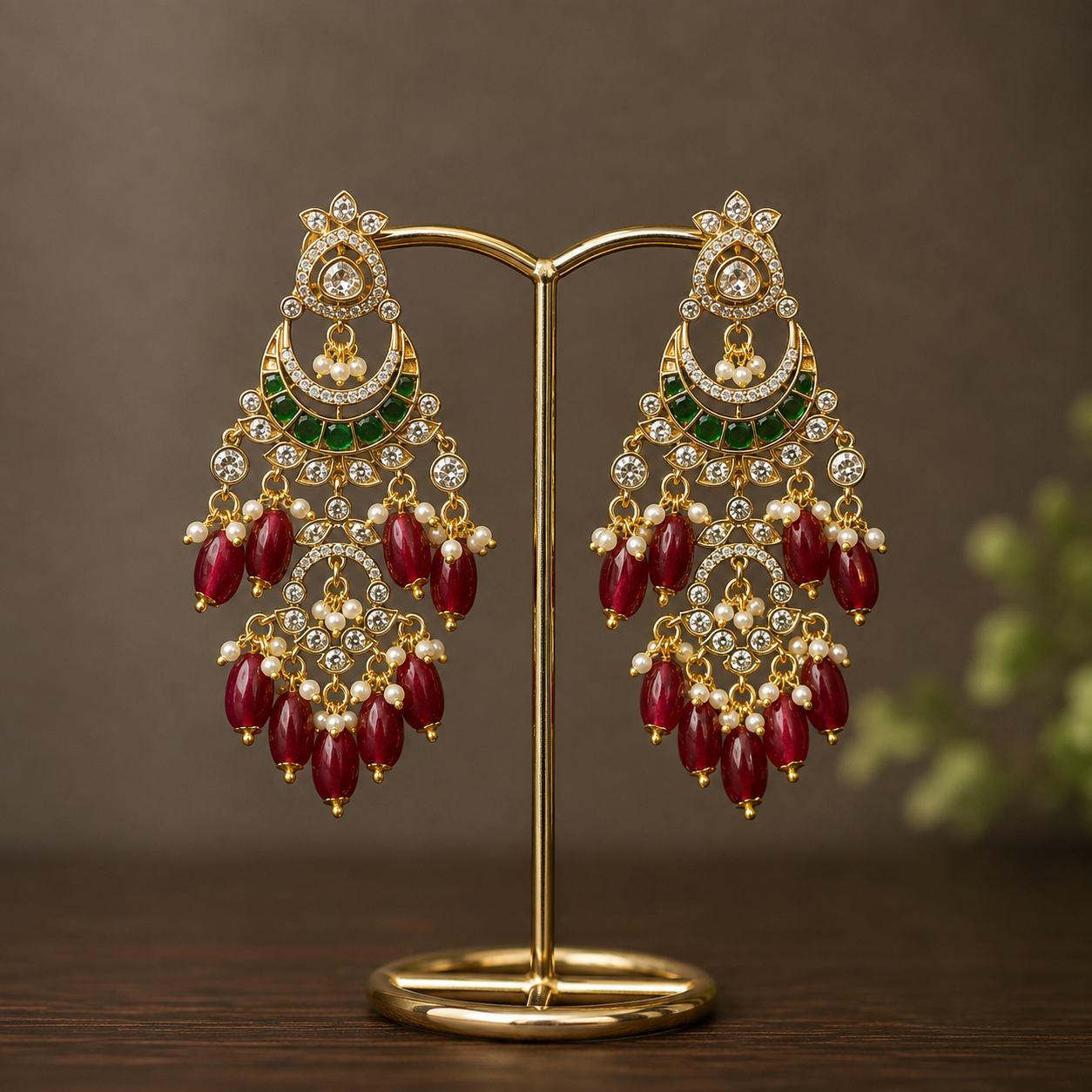 Festive chandbali earrings-2