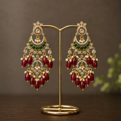 Festive chandbali earrings-2