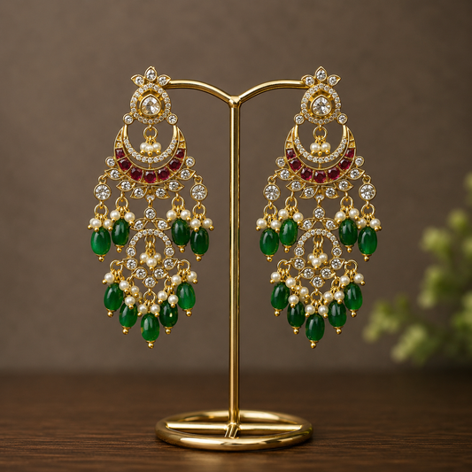 Festive chandbali earrings-3