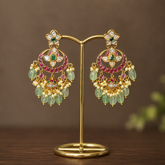 Festive chandbali earrings-4