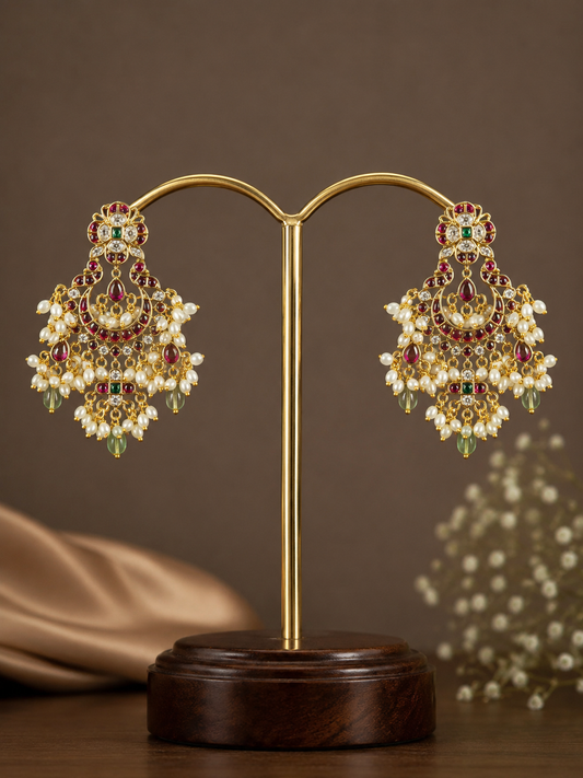 Festive chandbali earrings-9