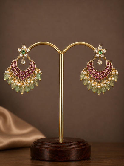 Festive chandbali earrings-11