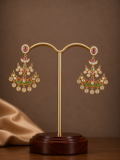 Festive Chandbali earrings-12