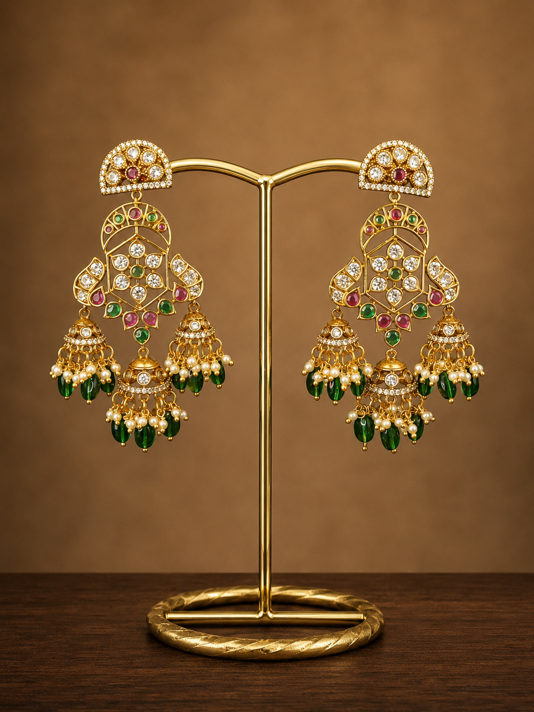 Festive chandbali earrings-15