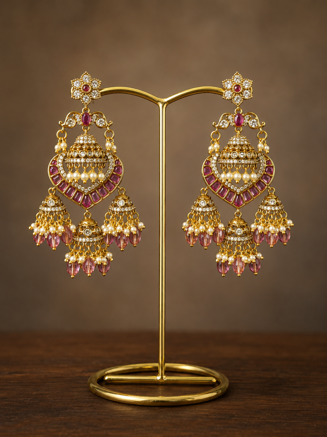 Festive chandbali earrings-17