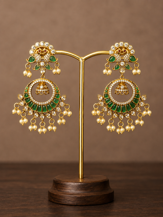 Festive chandbali earrings-18