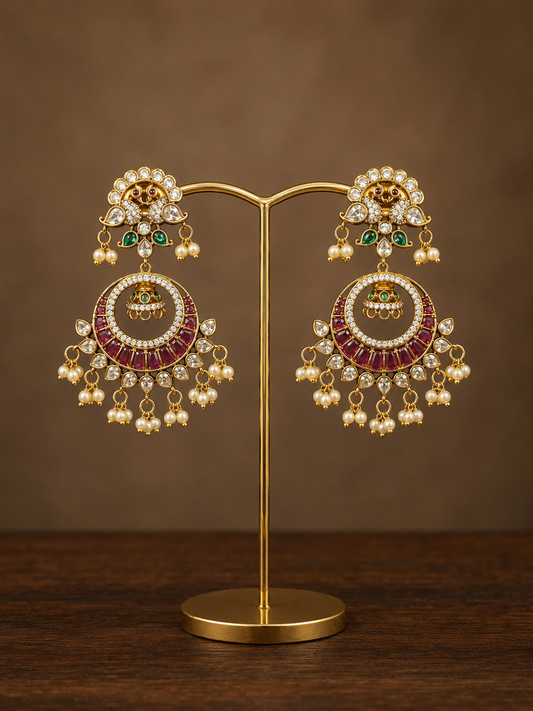 Festive chandbali earrings-19