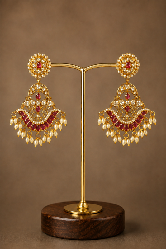 Festive chandbali earrings-21