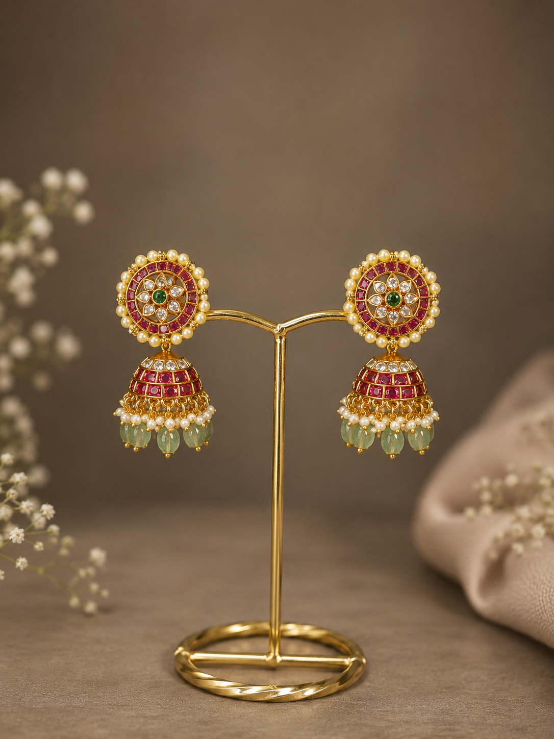Festive Jhumkas earrings
