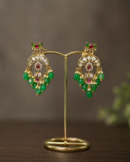 Festive chandbali earrings