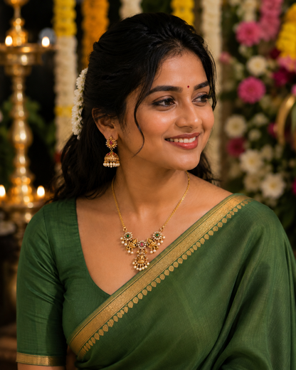 Necklace with Jhumkas