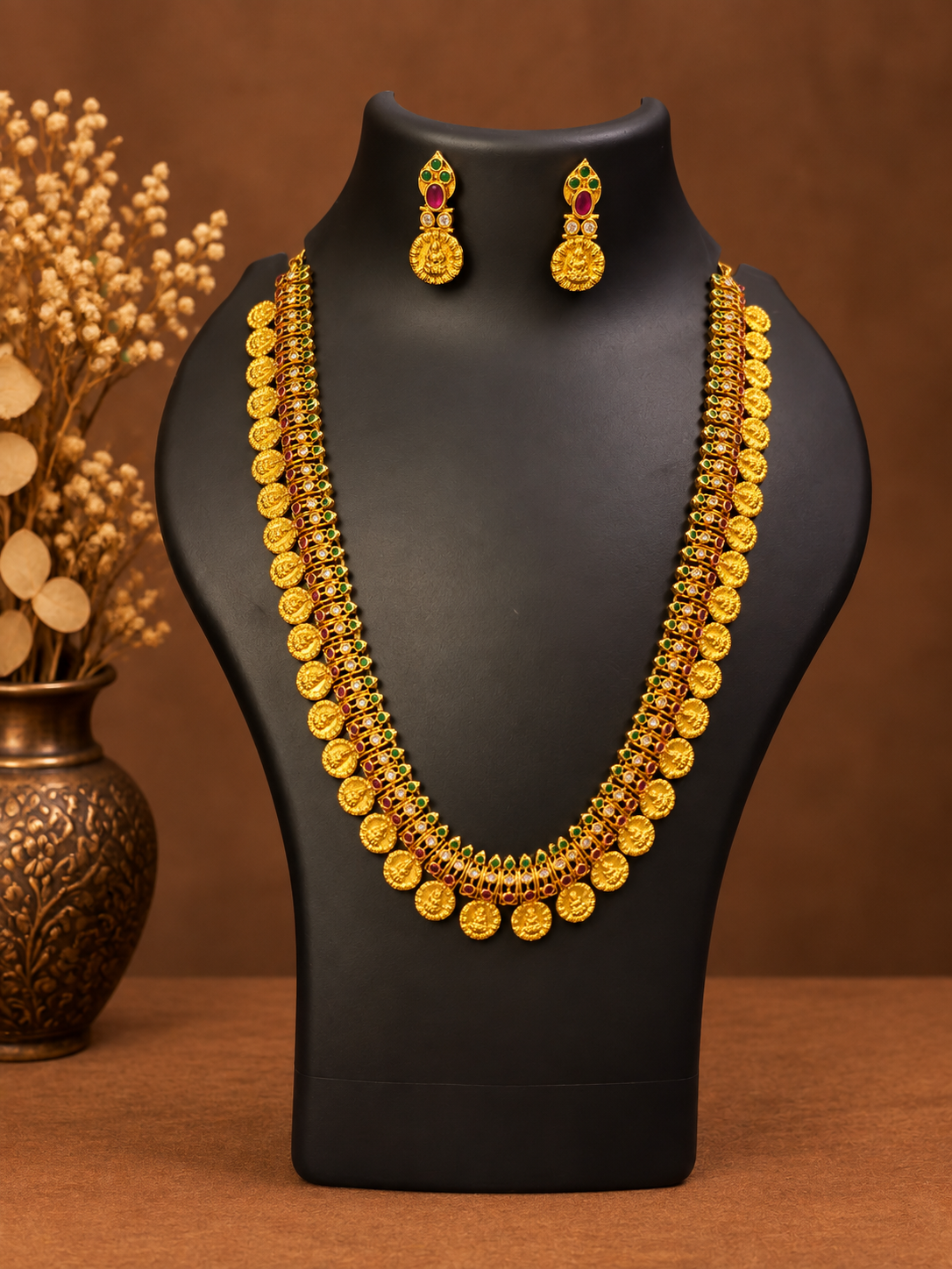Lakshmi Coin Haram Necklace Set