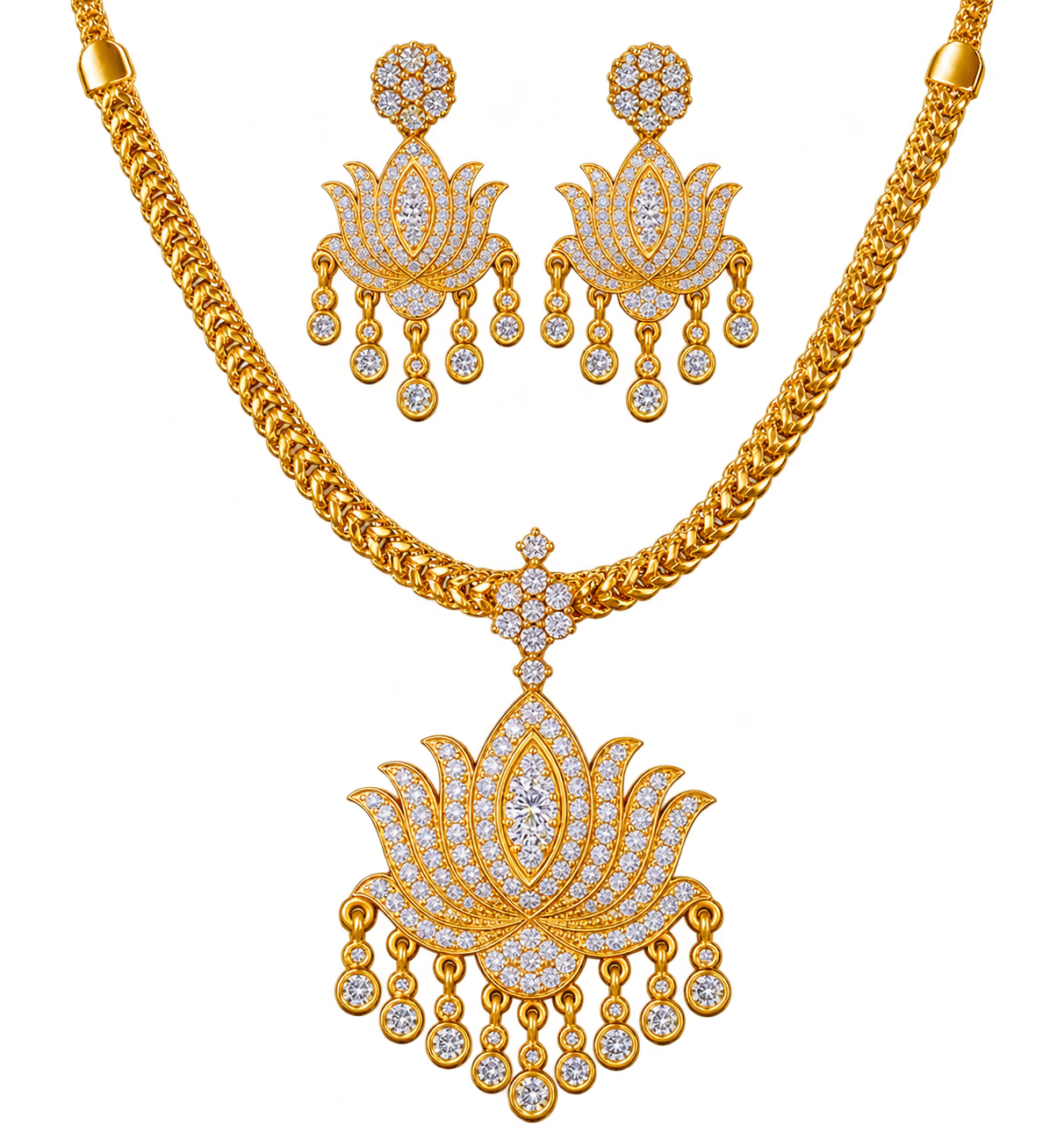 Vintage Lotus Necklace