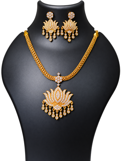 Vintage Lotus Necklace
