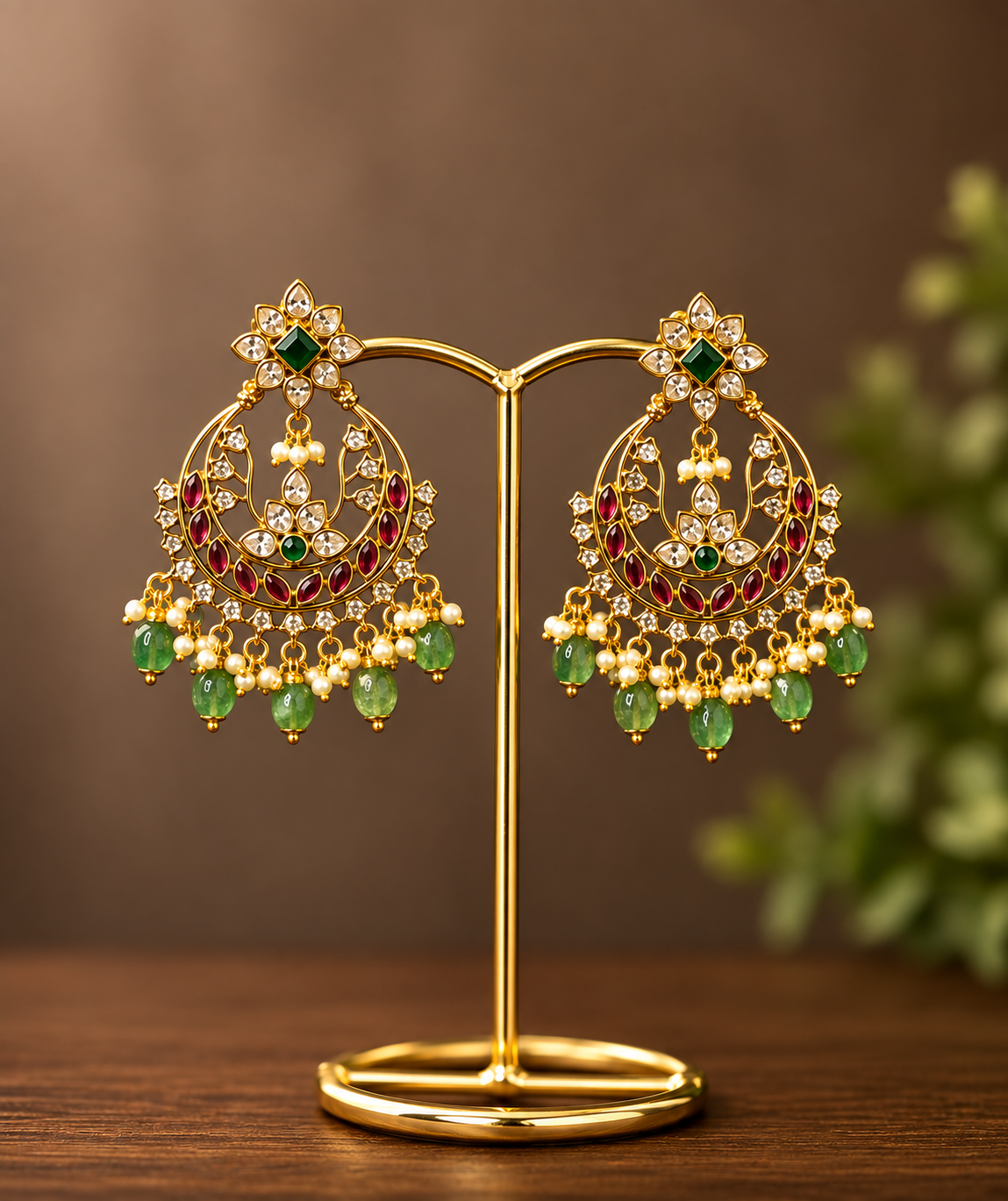 Festive chandbali earrings-1
