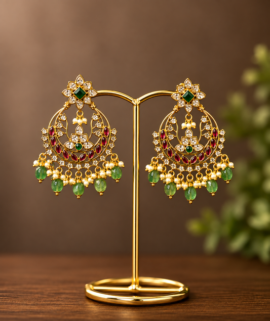 Festive chandbali earrings-1