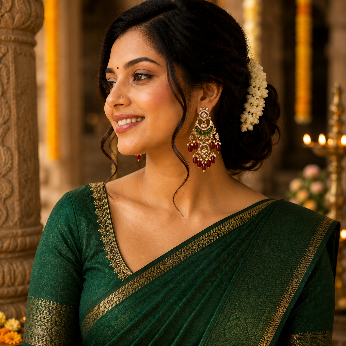 Festive chandbali earrings-2