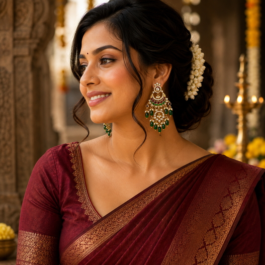 Festive chandbali earrings-3