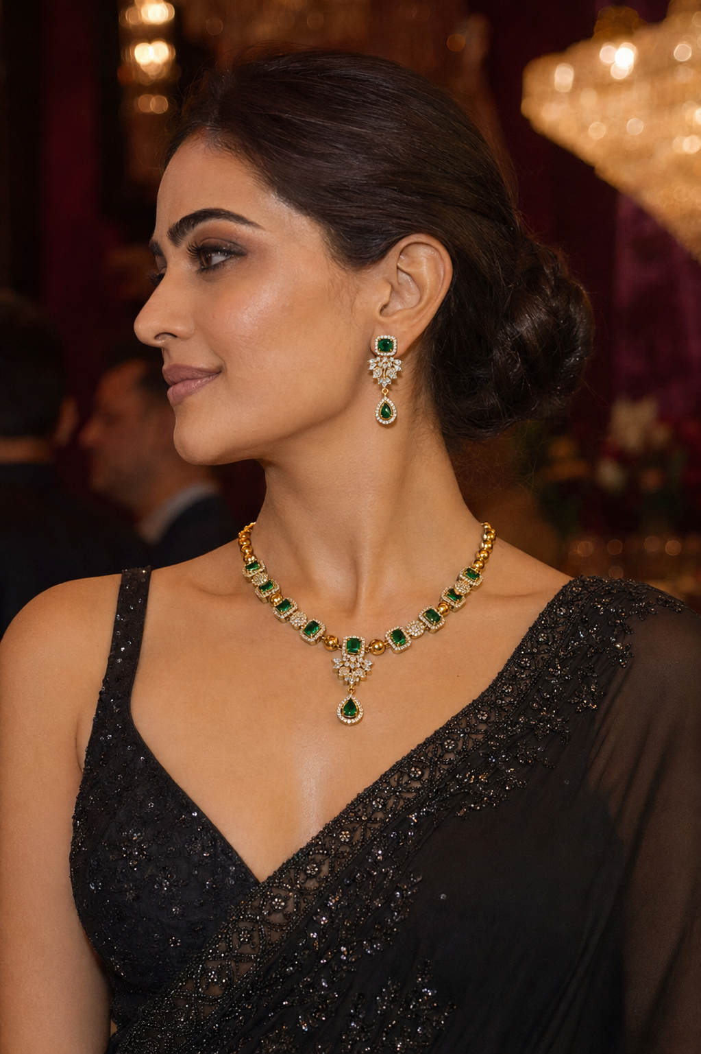White Green Necklace