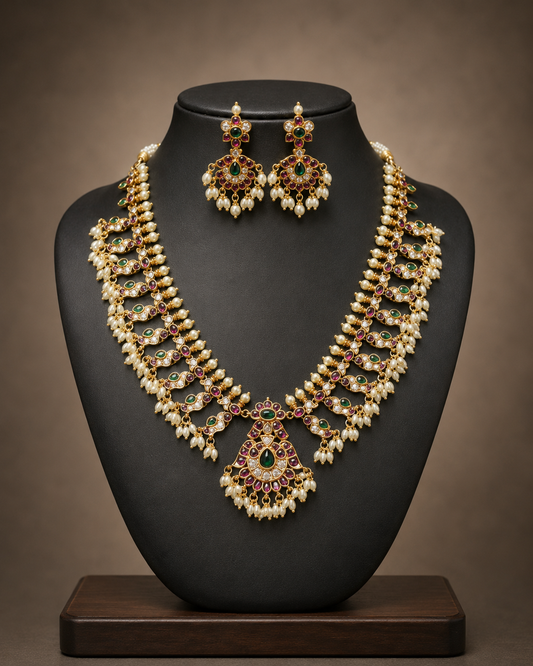 Short Gutta Poosalu necklace