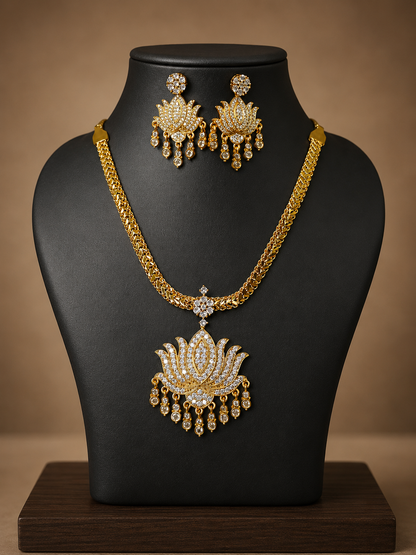 Vintage Lotus Necklace