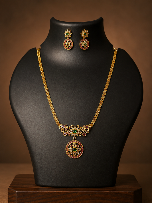 Necklace with earrings