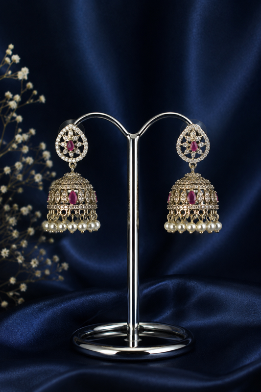 CZ jhumkas-7
