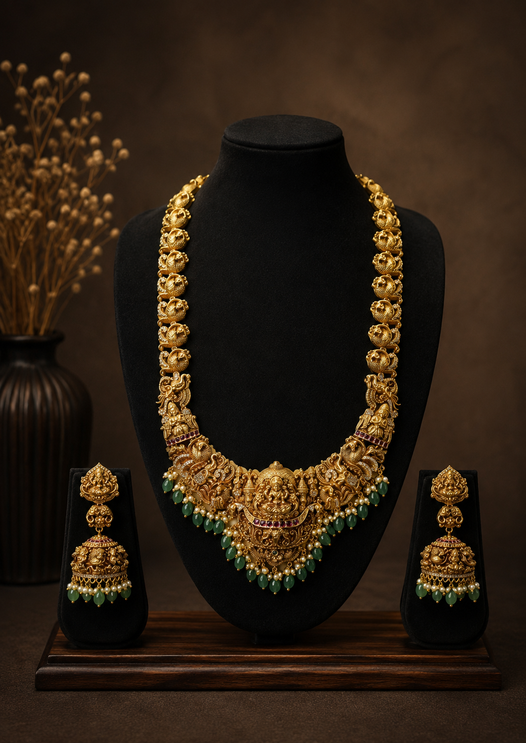 3D Temple Long Necklace -Long