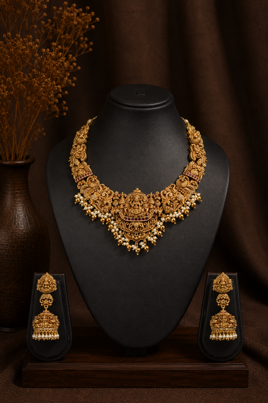 3D Temple Necklace Set