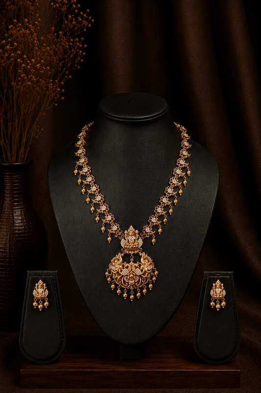 Lakshmi 3D necklace set