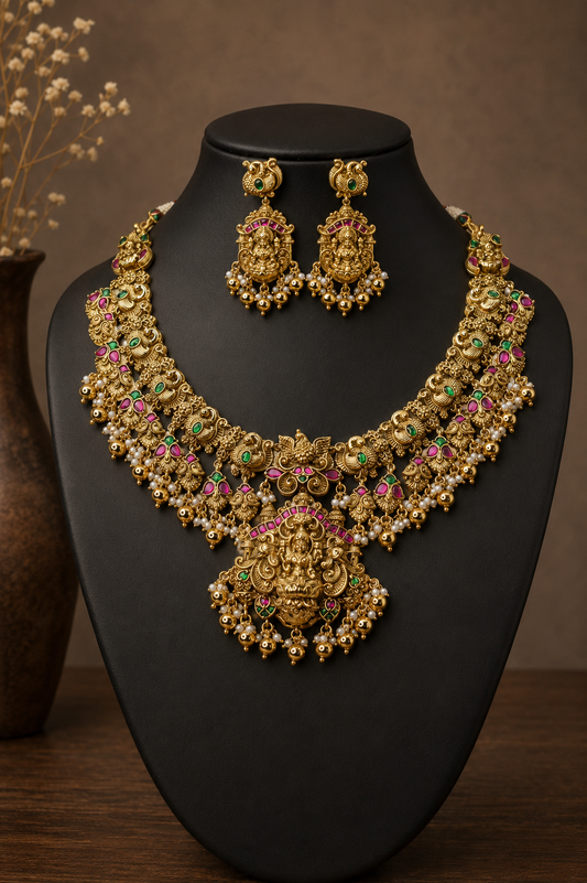 Temple Necklace Set