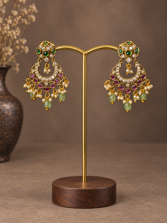 Festive chandbali earrings-26