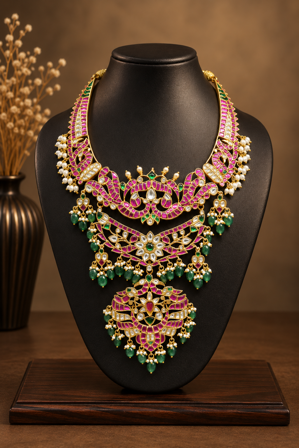 Jadau kundan 3 in 1 Necklace