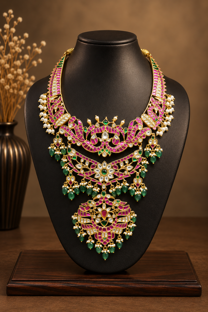 Jadau kundan 3 in 1 Necklace