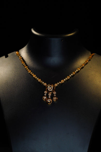 White stone Necklace
