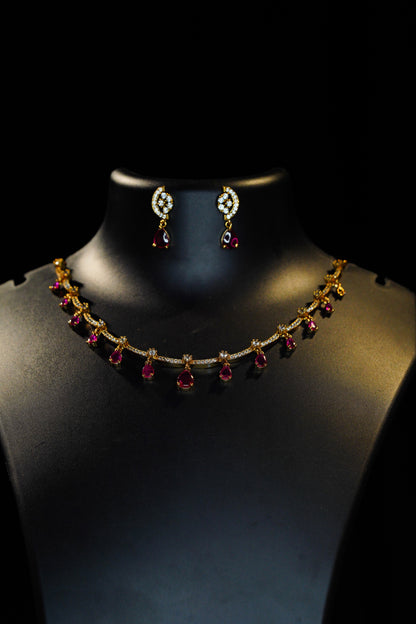 Party wear Pink necklace