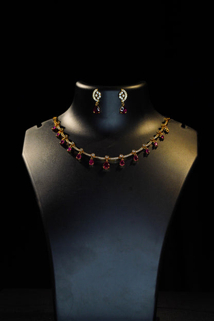 Party wear Pink necklace