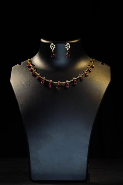 Party wear Pink necklace