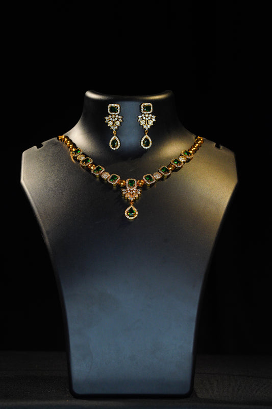 White Green Necklace
