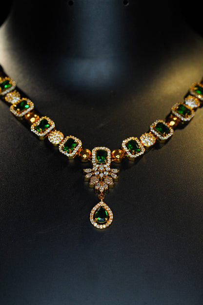 White Green Necklace