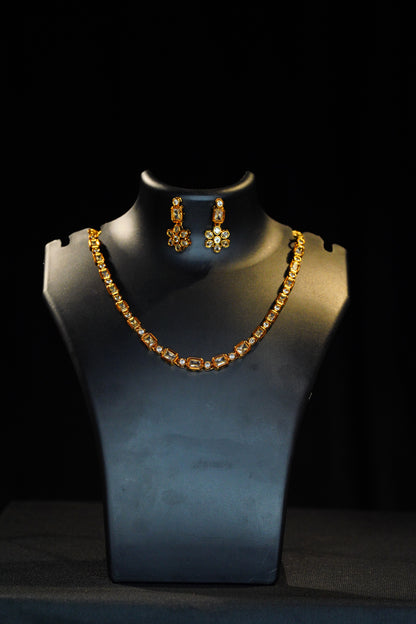 White Kundan Set