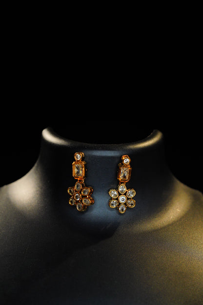 White Kundan Set