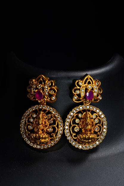 Ruby Short Bottu Necklace