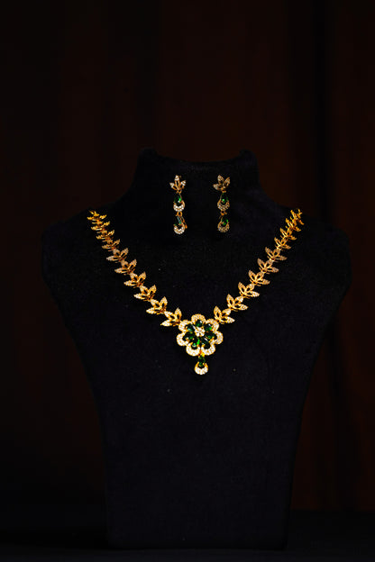 Green Flower necklace