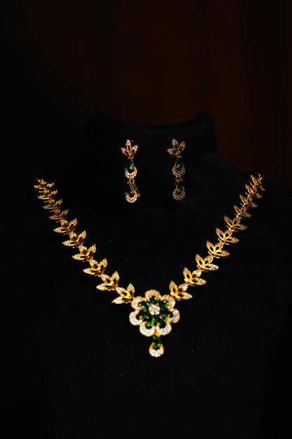 Green Flower necklace